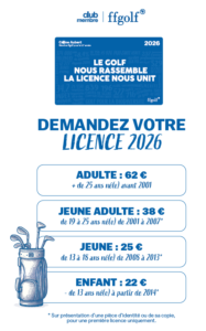 tarifs licences FFG 2026